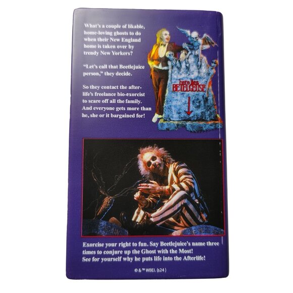 Hallmark Beetlejuice VHS Tape Holiday Christmas Tree Ornament - Picture 2 of 4